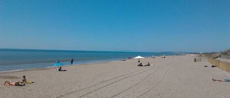 On the beach