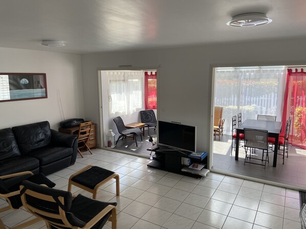 TV, video games, DVD player, books