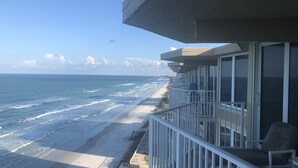 A beachfront hotel with balconies overlooking the ocean. - Corner Penthouse - 1101 - Direct Ocean Front with views of Ocean and Intercostal (Daytona Beach)