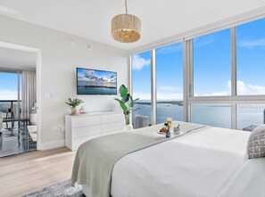 2 bedrooms, iron/ironing board, travel crib, WiFi