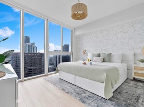 2 bedrooms, iron/ironing board, travel crib, WiFi