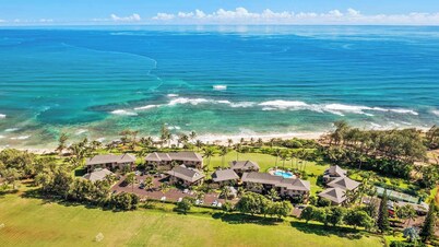 Kaha Lani #216, 2Bdrm, 2bath, kitchen, beachfront resort!  Ocean views. Quiet!