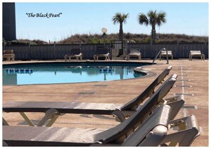 Piscina all'aperto, una piscina riscaldata