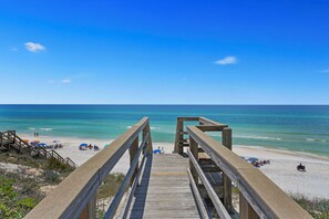 Sun-loungers, beach towels
