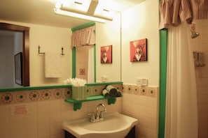 Hair dryer, towels