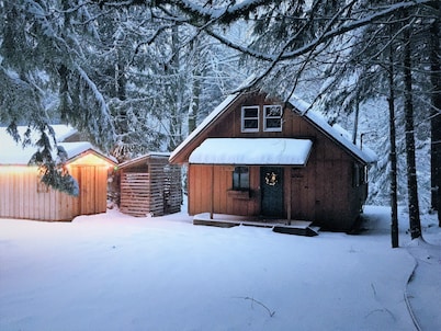 Cozy Riverfront Cabin Near Crystal Mountain & Sunrise Mt. Rainier National Park