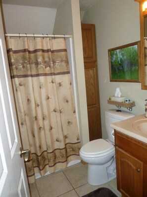 Shower, hair dryer, towels, soap - Laramie Bluffs Mountain Getaway (Custer)
