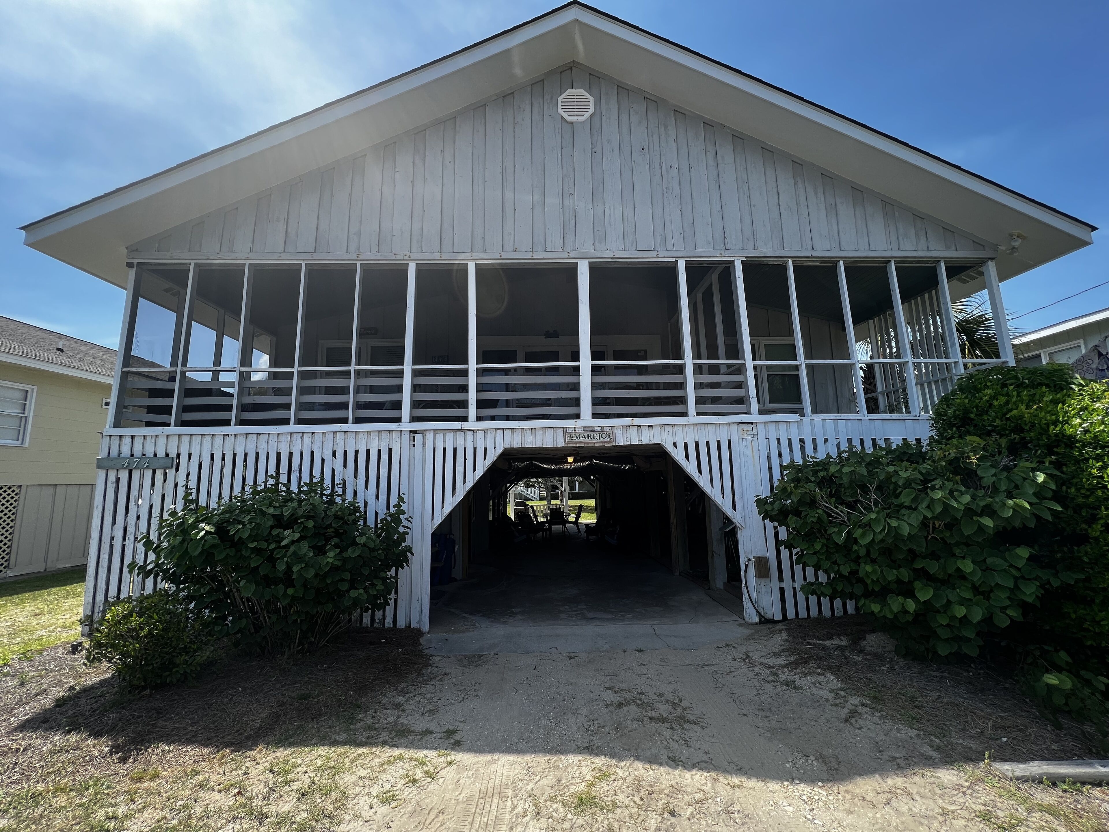 Pawleys Island-vintage/remodeled 5/3-faces ocean-room to work/play, big backyard