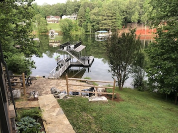 2 level dock with room to park your boat