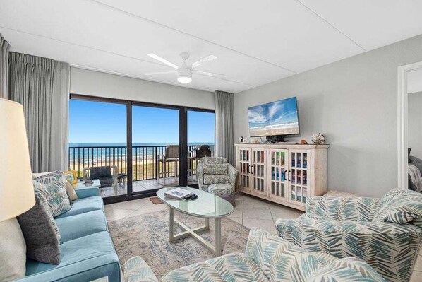 LCD TV - Experience comfort at SeaRenity - Condo 401, a 2BR retreat in South Padre Island. (South Padre Island)