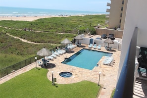 A heated pool