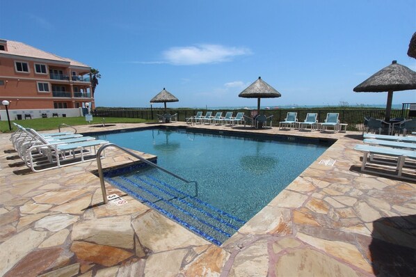 A heated pool