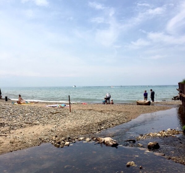 Sun-loungers, beach towels
