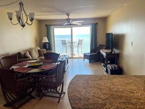 TV, DVD player, books