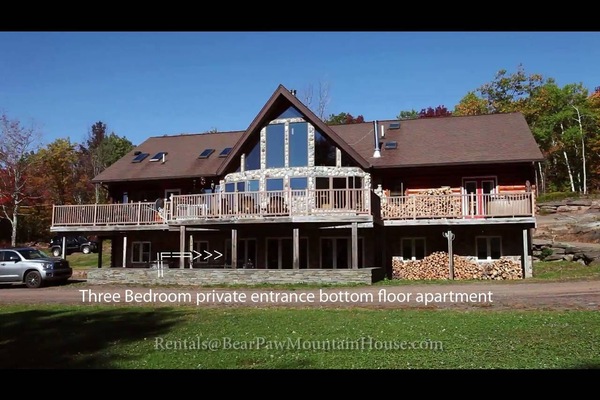 full picture of the house - private entrance downstairs - see the arrows