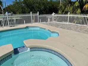 A heated pool - Canal Front Home With Pool And Hot Tub (Big Pine Key)