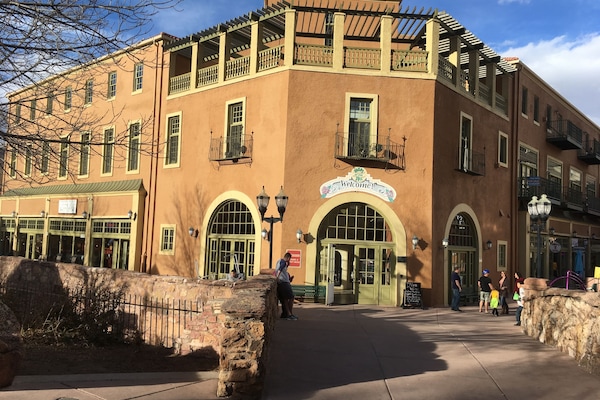 Historic Spa Building with rooftop terrace. Loft is on the third floor.