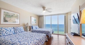 2 bedrooms, iron/ironing board, free Internet, bed sheets