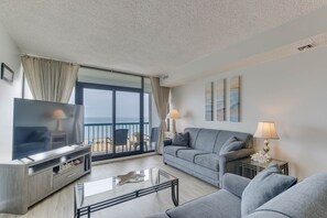 TV - Enjoy Beautiful Ocean Views from this 2 Bedroom, 2.5 Bath Oceanfront Condo (Virginia Beach)