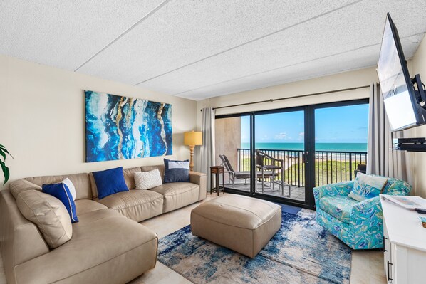 TV - Experience the Island at our  Paradise Palm - Condo 304, a 2BR retreat in South Padre Island. (South Padre Island)