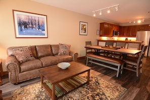 TV, fireplace, DVD player, table football