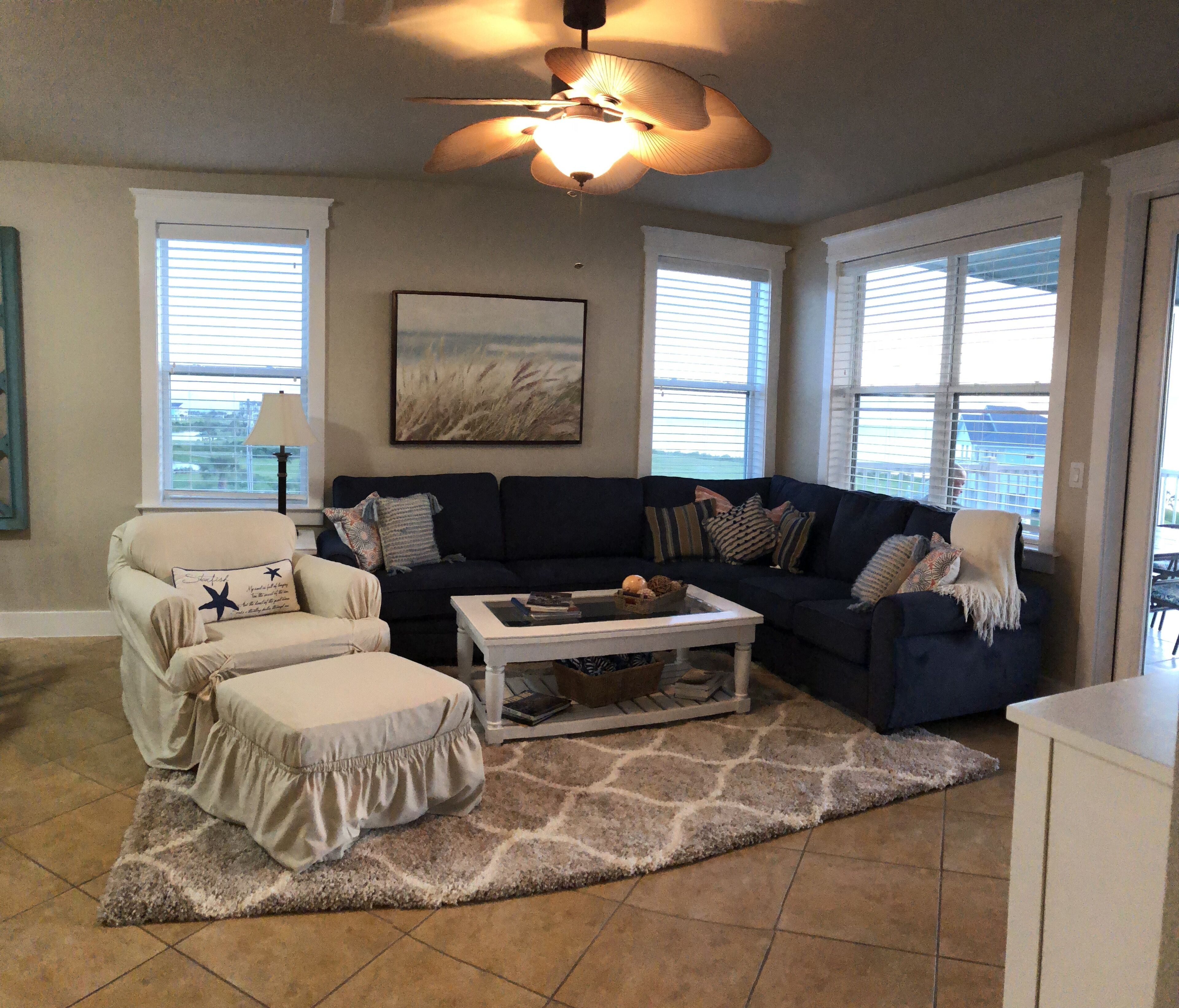 Beautiful views of Galveston Bay from this stunning unit in Pointe West !