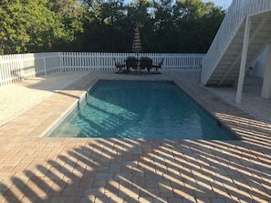 A heated pool