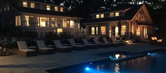 "Second Wind" :039-O  An Orleans Estate with large heated pool, spa, on Town Cove; sleeps 24