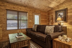 Televisión y chimenea 