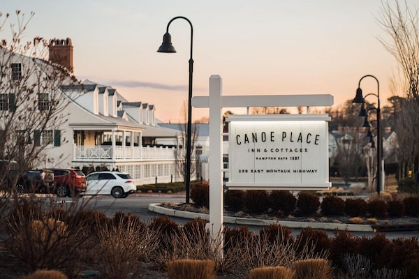 Canoe Place, 3 mins walk down the road. Enjoy dinner, drinks and spa