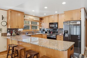 Microwave, oven, stovetop, dishwasher