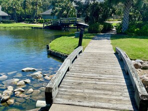 Lake - Beautiful Tropical Decor. Private Access. Close to Ocean Beach and Pools. (Myrtle Beach)