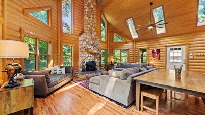 Secluded Log Cabin Estate | 6 Private Acres | High-Altitude River Views