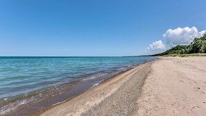Vlak bij het strand