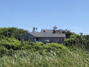 Exterior - Cape Cod Dune Cottage Spectacular Ocean Views, over the dune to a private beach (East Sandwich)