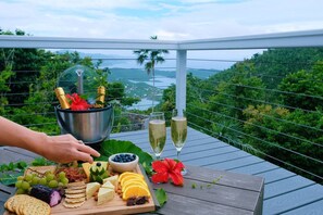 Outdoor dining - Vela Vista ~ Stunning 5BR/3BA with Views & Pool! (St. John)