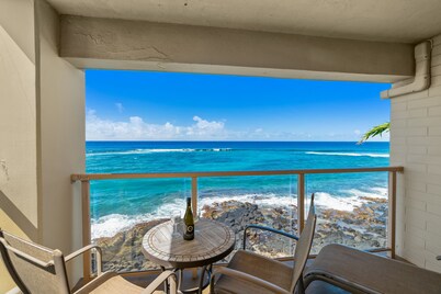 Spectacular Oceanfront Corner Unit Condo at Kuhio Shores