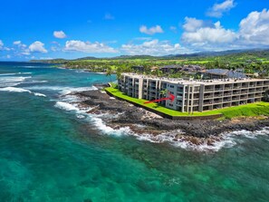 Exterior - Spectacular Oceanfront Corner Unit Condo at Kuhio Shores (Koloa)