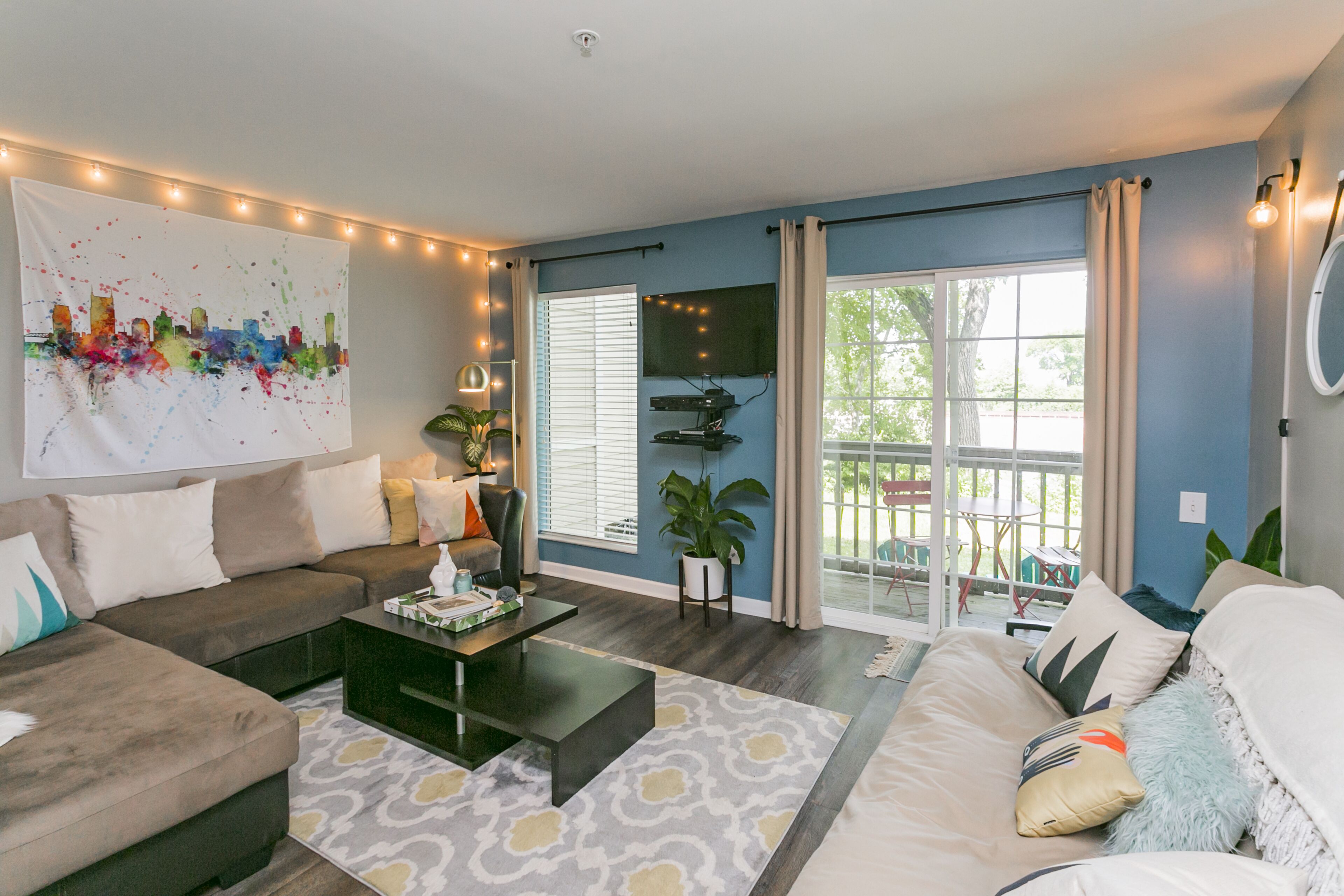 Smart TV, DVD player, video library