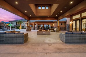 Terrace/patio - 395 Zion Village | X-BOX ONE, LOTS OF GAMES, BUILT-IN BUNK BEDS, POOL VIEWS, AND MORE! (Hurricane)