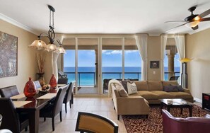 TV, DVD player - Waves & Wonder ā 3BR Beachfront w/ Balcony for Sunset Sips (Pensacola Beach)