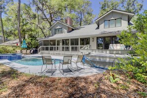 Una piscina riscaldata