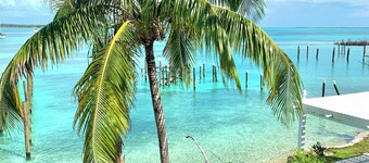 Beachfront House  Private Dock & Beach Tahiti Beach House - Hope Town  5 STAR