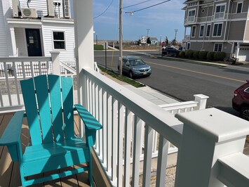 View from front porch. One house from the beach!