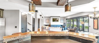 Water Front, private beach property with 2 master bedrooms!  Amazing views