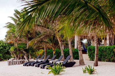 Spacious Beachfront Villa includes Cook, Pool, WiFi – Large Menu for all Desires