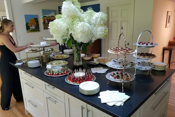 Kitchen fun afternoon tea fundraiser for Woodbury's Food Bank.