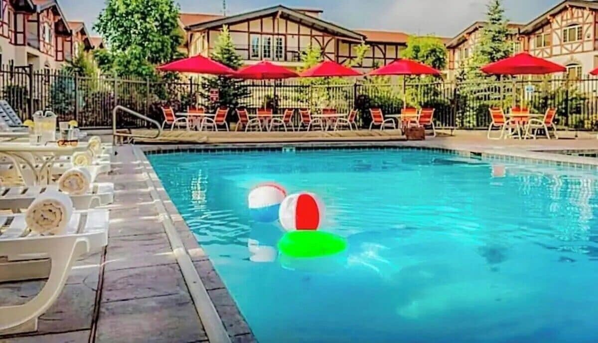 Indoor pool, a heated pool