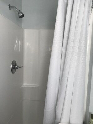 Towels, soap, shampoo, toilet paper