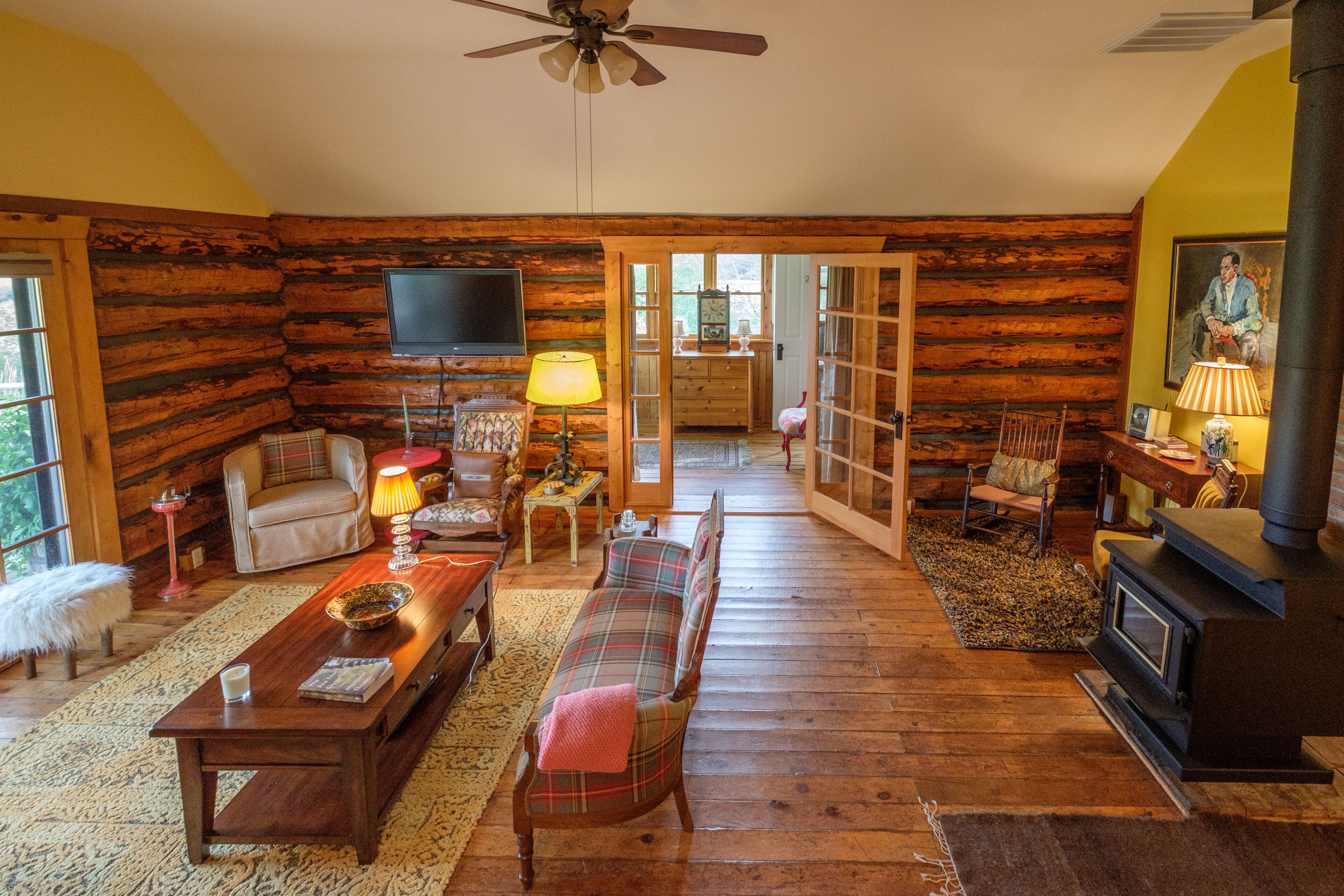 Willetta's Cabin Is An Enlarged Nineteenth Century Log Cabin